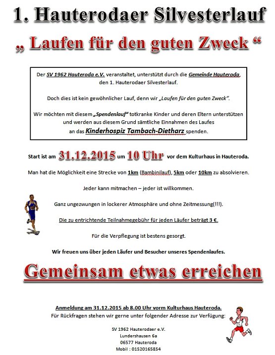 Bild: 1. Hauterodaer Silvesterlauf