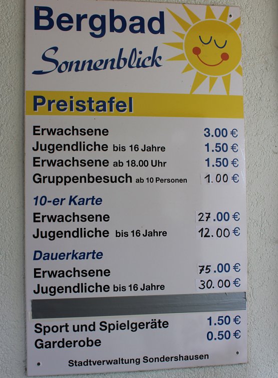 Bild: Anbaden im Bergbad Sondershausen