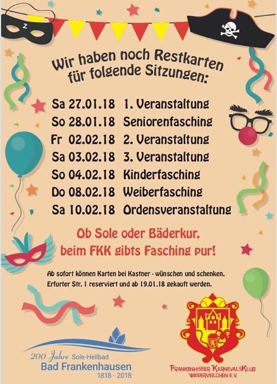 Bild: Faschingstermine