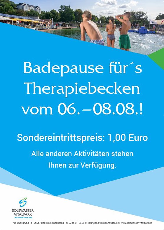 Bild: Badepause f&uuml;r das Therapiebecken