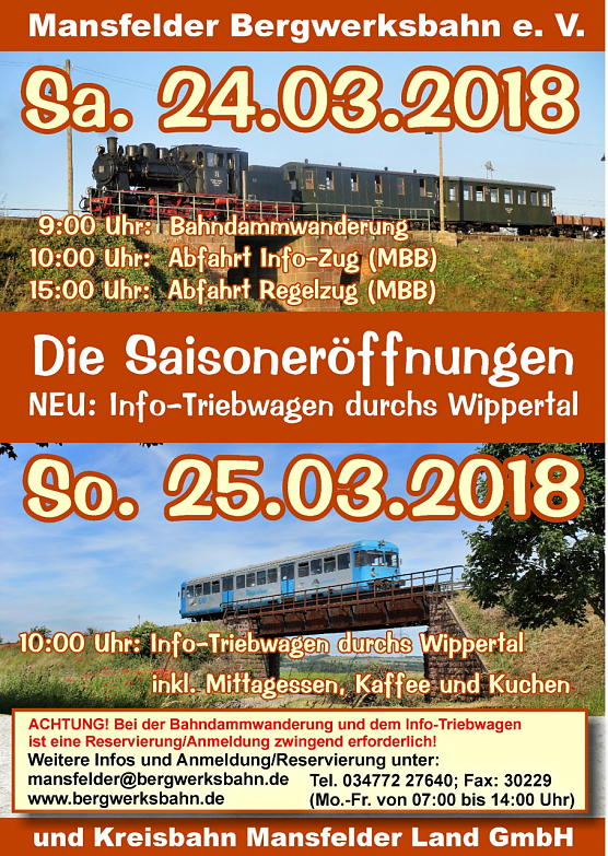 Bild: Info-Triebwagen durchs Wippertal
