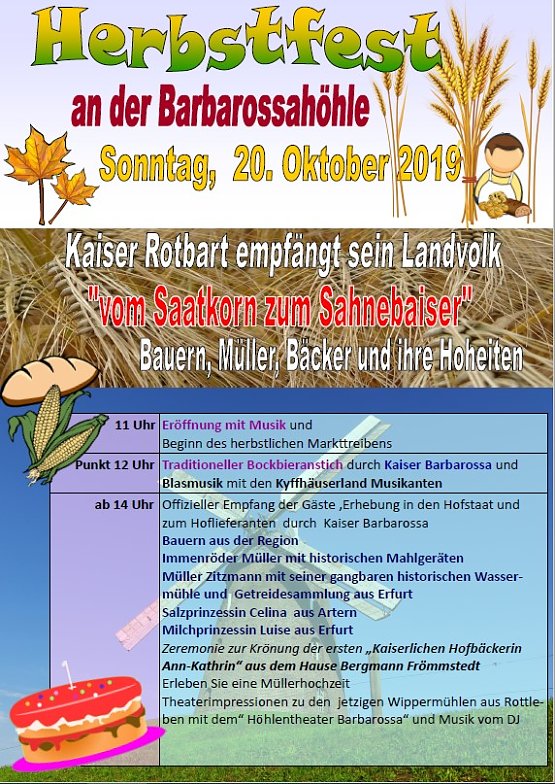 Bild: Herbstfest an der Barbarossah&ouml;hle