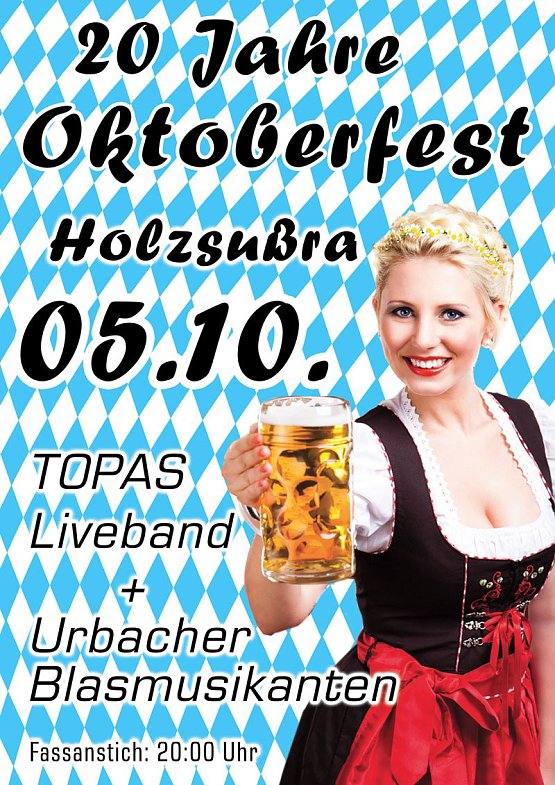 Bild: Oktoberfest am Samstag in Holzsu&szlig;ra