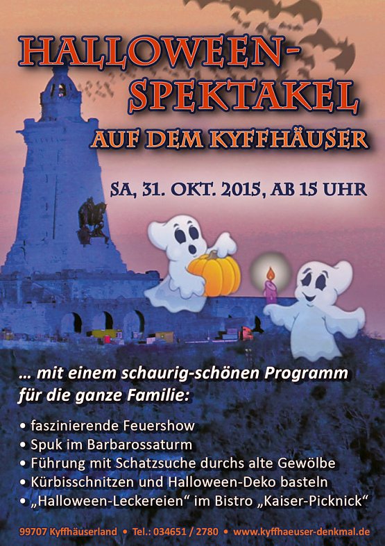 Bild: Halloween-Spektakel auf dem Kyffh&auml;user