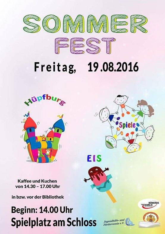 Bild: Sommerfest auf Spielplatz