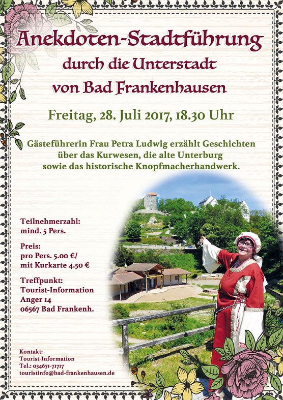 Bild: Anekdotenf&uuml;hrung und Blutspendetermine