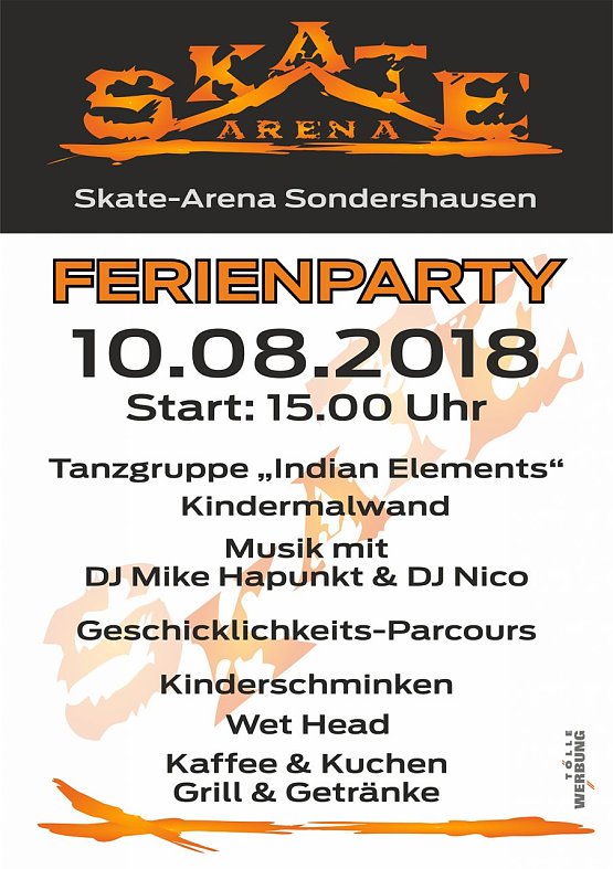 Bild: Ferienparty in der Skate-Arena