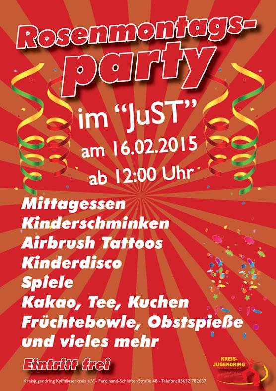 Bild: Rosenmontagsparty im JuST