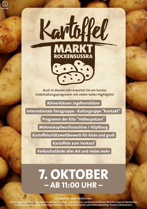 Bild: Kartoffelmarkt Rockensu&szlig;ra