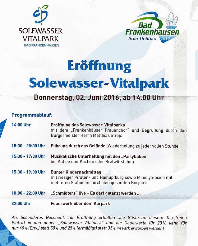 Bild: Neuer H&ouml;hepunkt f&uuml;r Sole-Heilbad Bad Frankenhausen