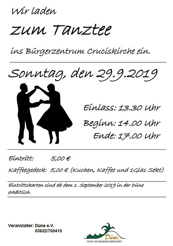 Bild: Tanztee im B&uuml;rgerzentrum Cruciskirche