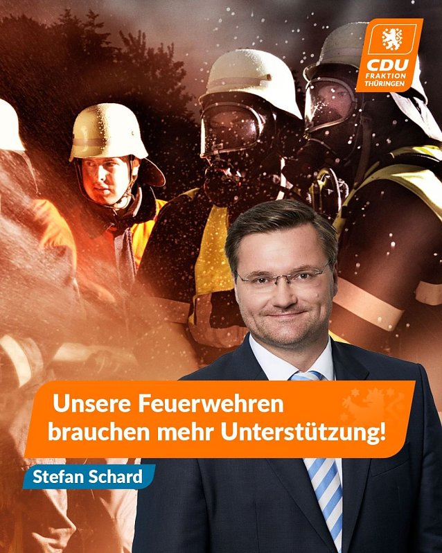 Bild: Schard setzt sich f&uuml;r Freiwillige Feuerwehren im Kyffh&auml;userkreis ein