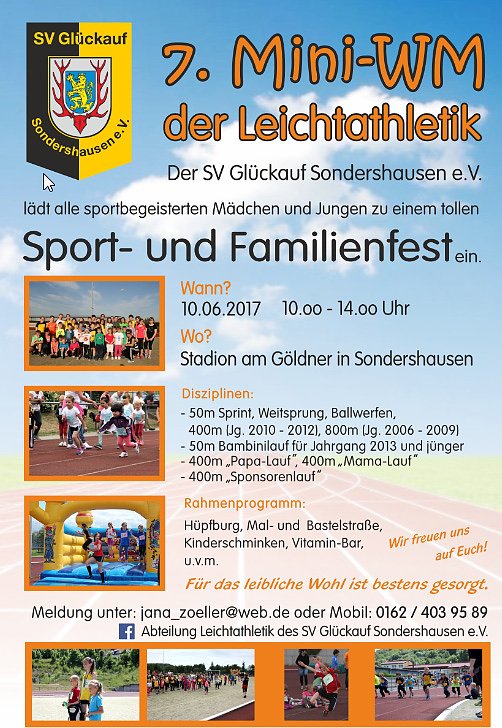Bild: 7. Mini-WM der Leichtathletik in Sondershausen