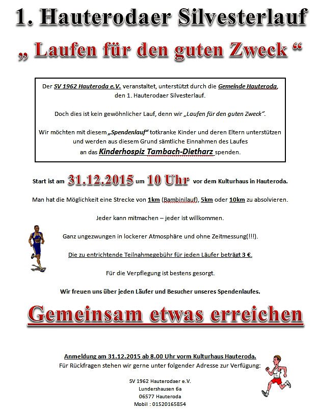 Bild: 1. Hauterodaer Silvesterlauf