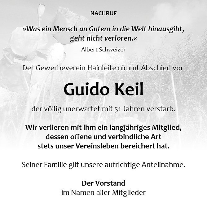 Nachruf Guido Keil (Foto: wirsinds)