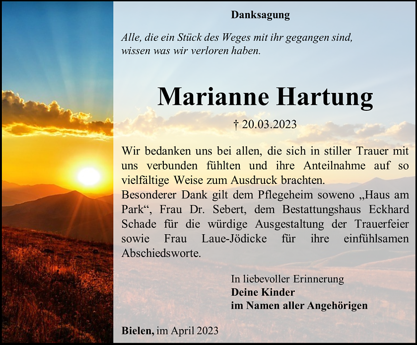 Danksagung (Foto: Schade)