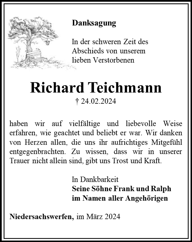 Danksagung (Foto: Schade)