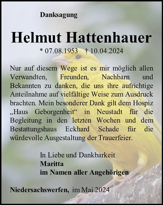 Danksagung (Foto: Schade)