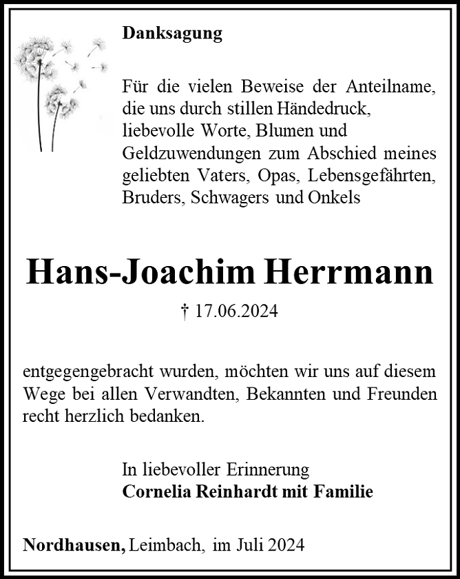 Danksagung (Foto: Schade)