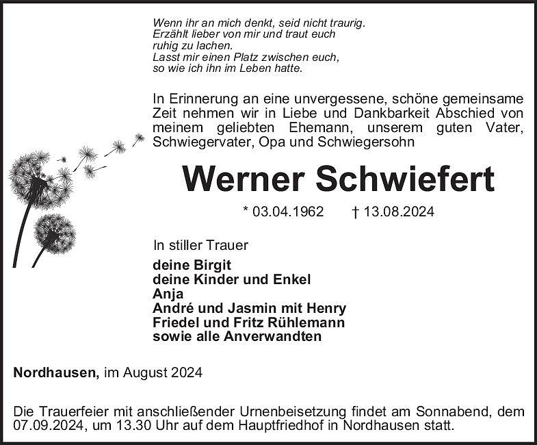 Traueranzeige (Foto: Bestattung Baumgarten)