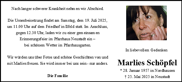 Traueranezige  (Foto: Bestattungshaus Eckhard Schade )