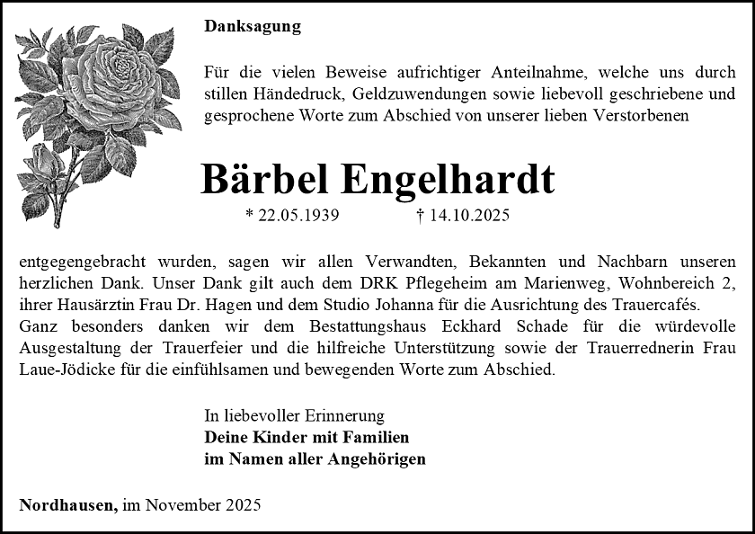 Danksagung (Foto: Schade)