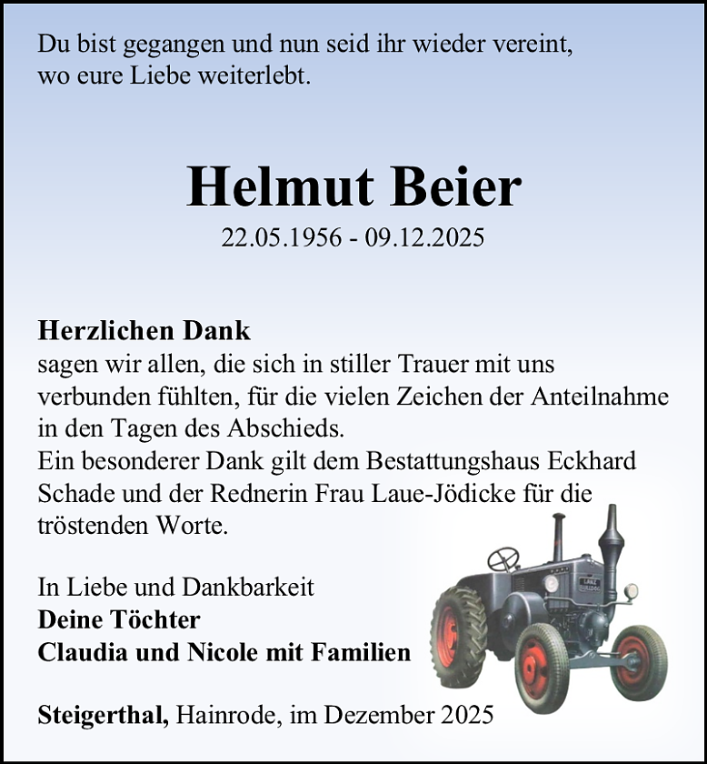 Danksagung (Foto: Schade)