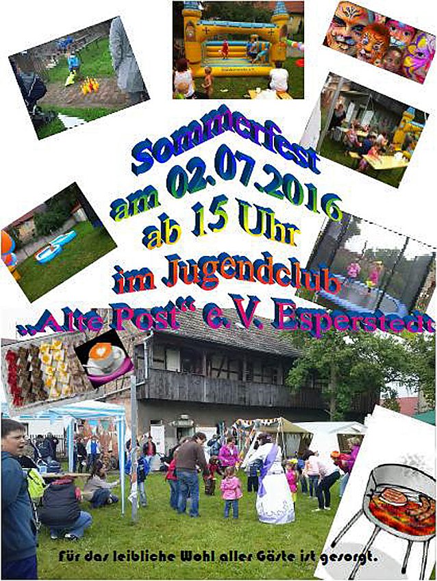 Bild: Sommerfest in Esperstedt verschoben