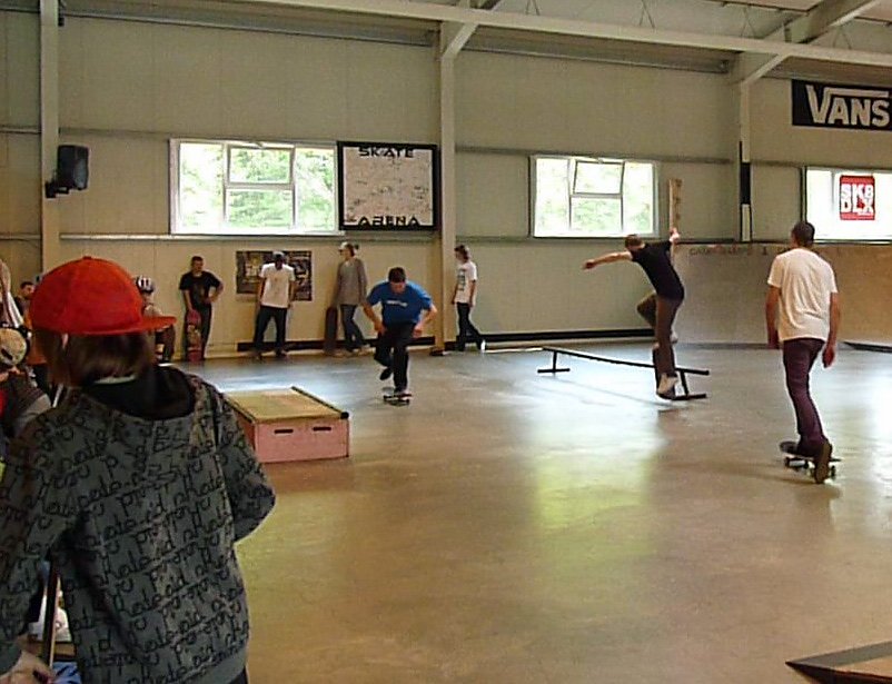 Abschluss in Skate-Arena