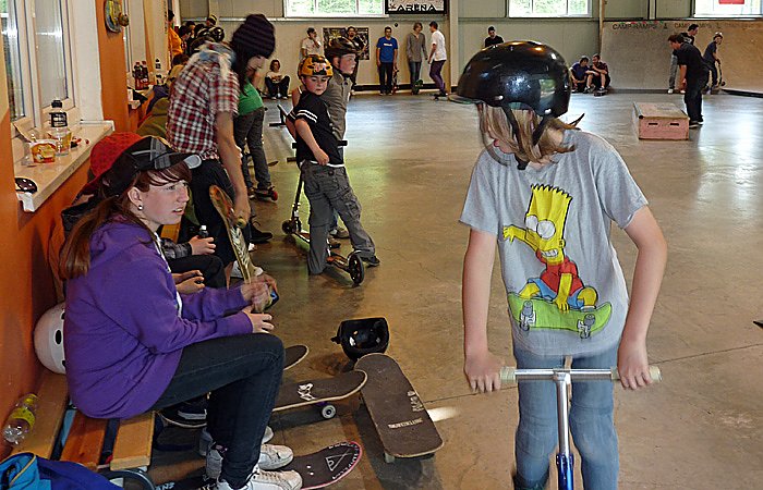 Abschluss in Skate-Arena