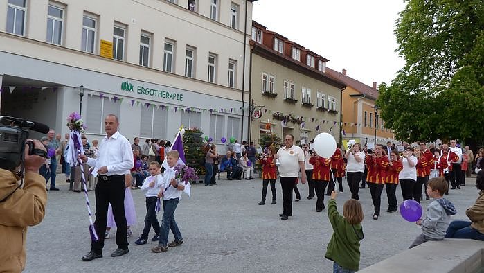 Fliederkrone gesetzt