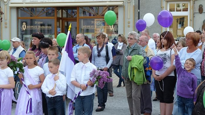 Fliederkrone gesetzt