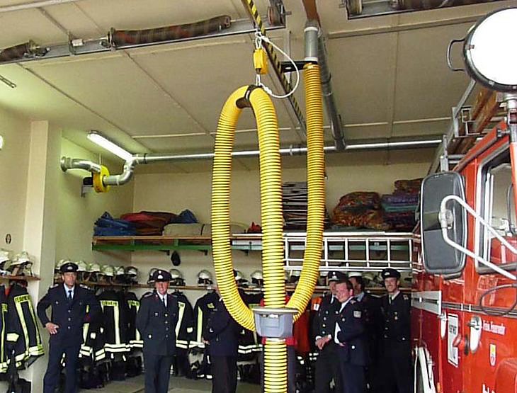Abgasanlage f&uuml;r Feuerwehr