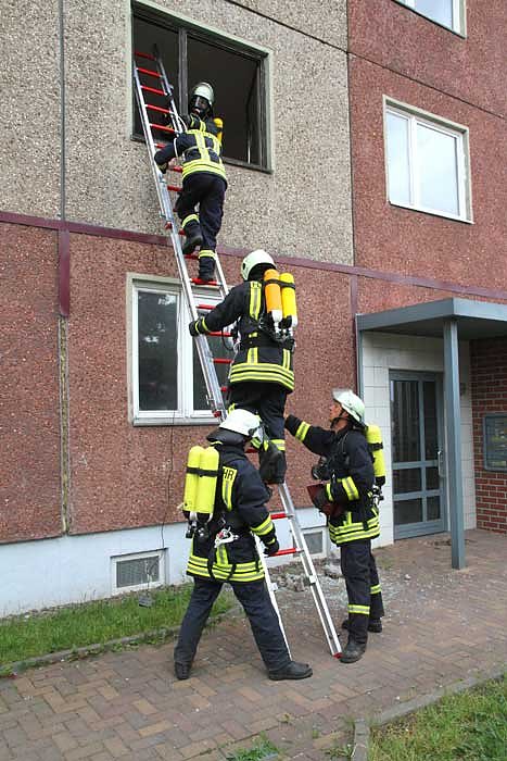 Brandausbruch nach Gasexplosion