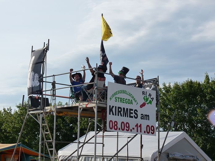 Erste Kirmesburschen angereist