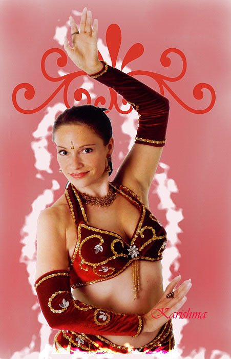 Mit orientalischen Bauchtanz