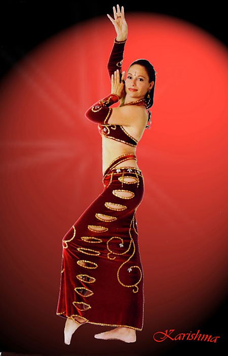 Mit orientalischen Bauchtanz