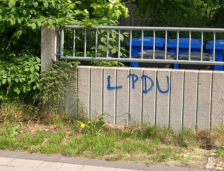 Schmierereien in Sondershausen