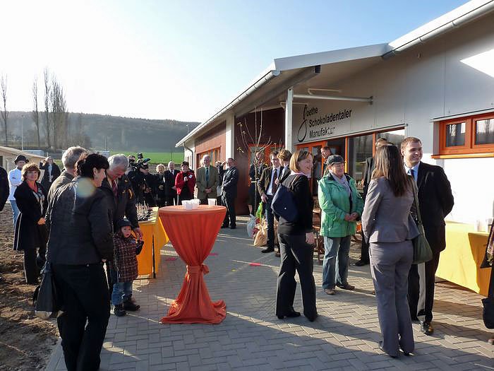 Schokoladentaler an neuem Standtort