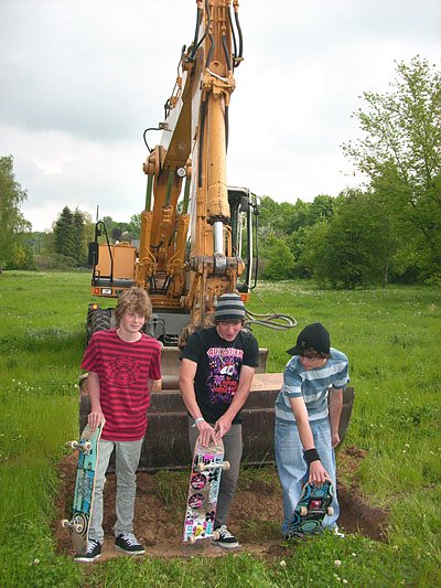Spatenstich Skaterhalle