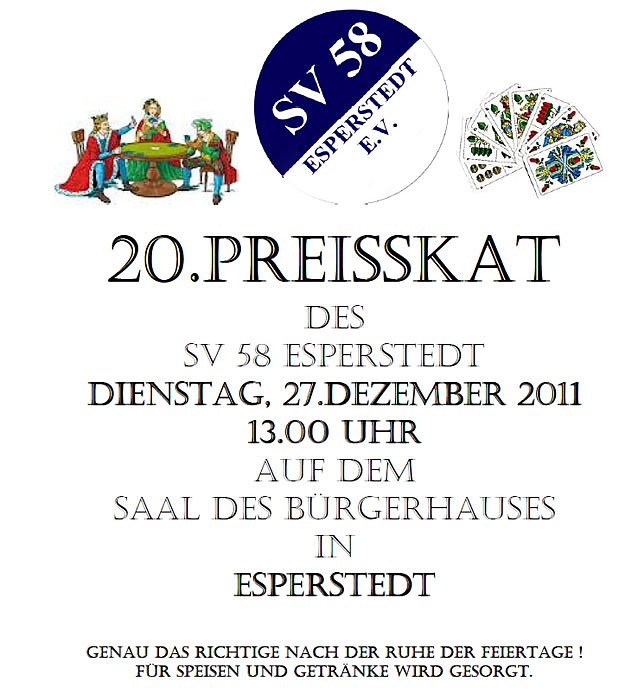 Skatturnier Esperstedt