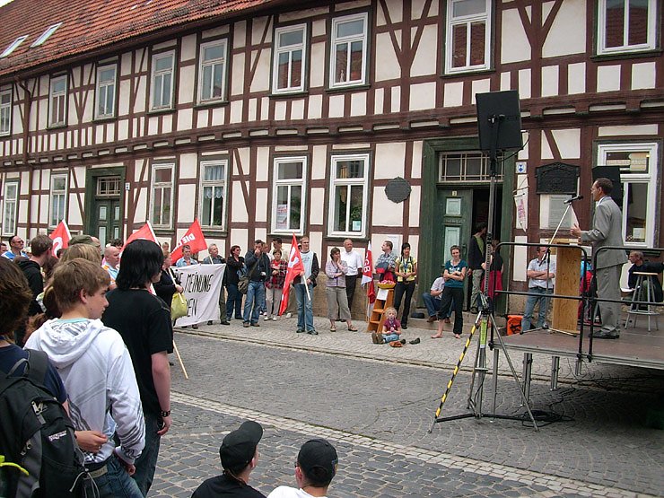 Demonstration gegen Neonazis