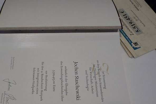 Ins Ehrenbuch eingetragen