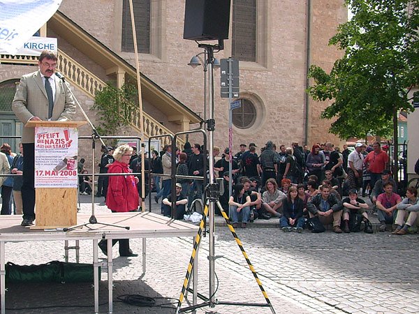 Demonstration gegen Neonazis