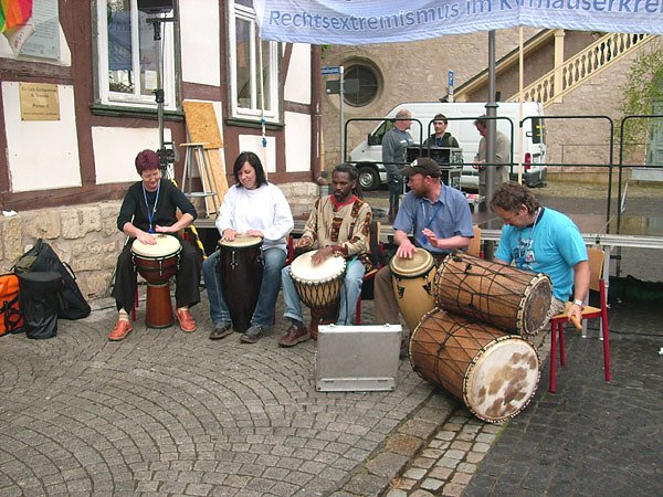 Demonstration gegen Neonazis