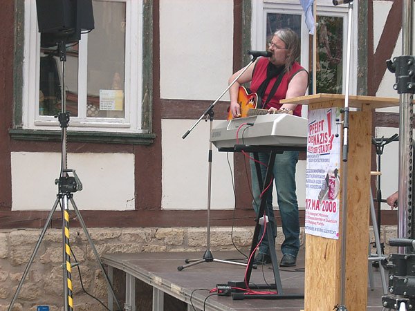 Demonstration gegen Neonazis