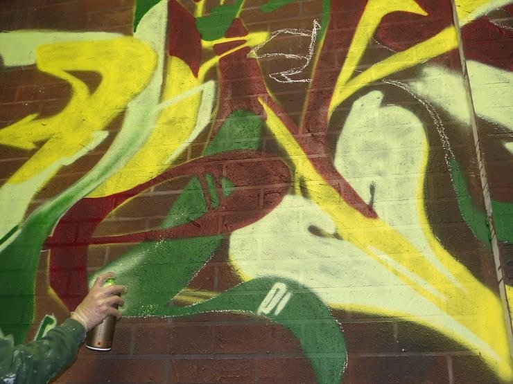 Graffiti im B&uuml;hnenbild