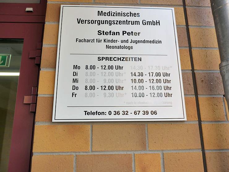 Kinderarztpraxis in Sondershausen