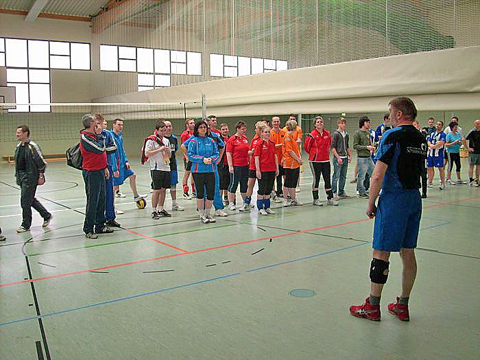 Volleyballer unter sich