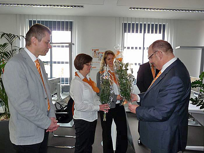 Auszeichnung erhalten